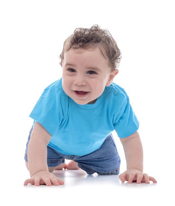 toddler on knees crawling