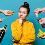 woman breaking unhealthy habits.