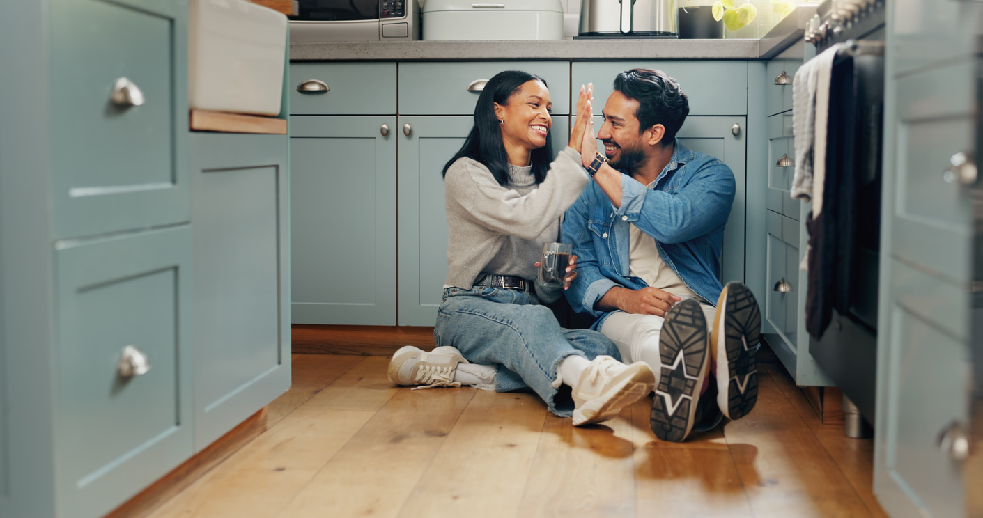 couple happy after fixing their communication traps.