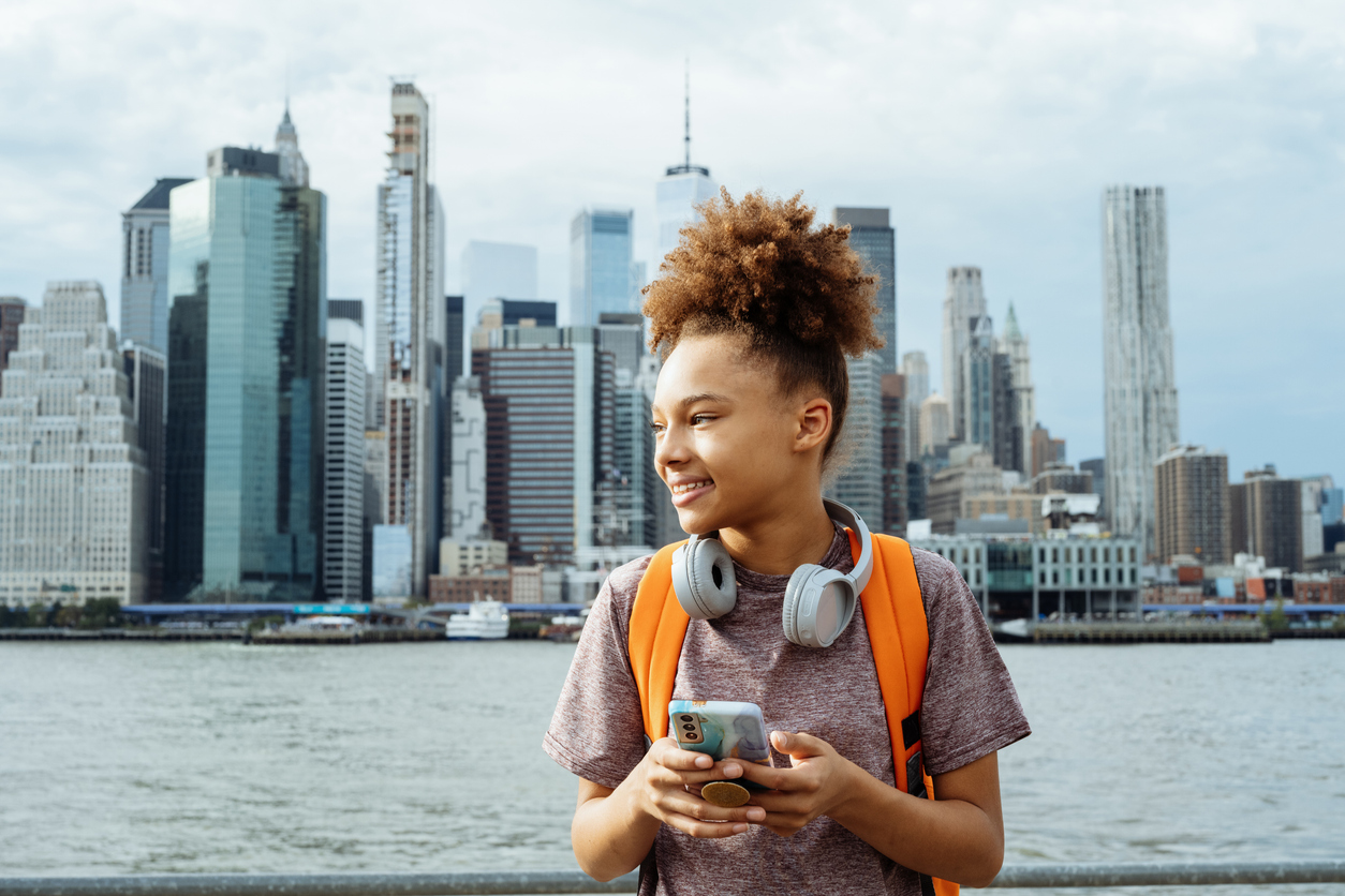 child with autism taking in NYC.